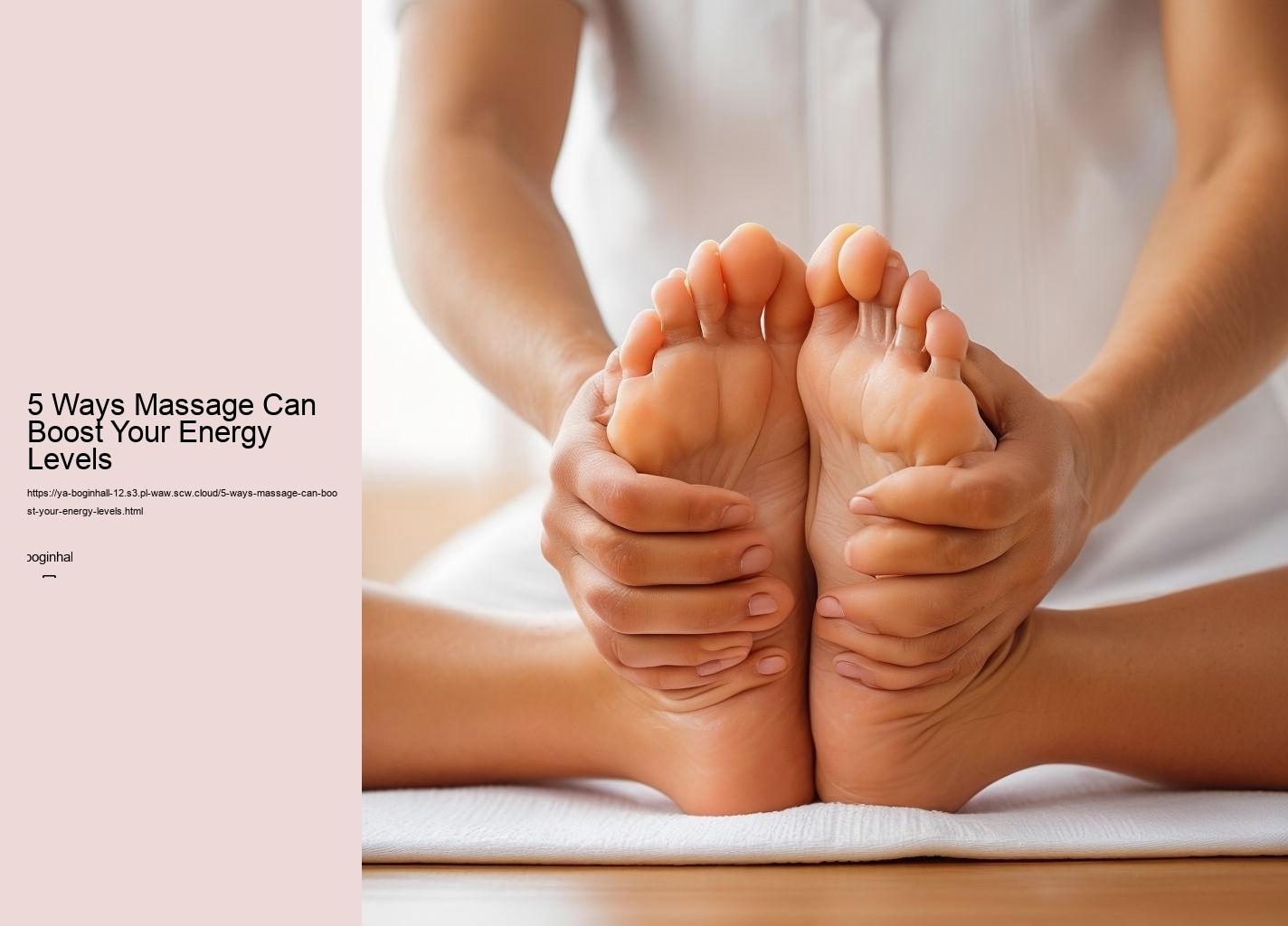 5 Ways Massage Can Boost Your Energy Levels